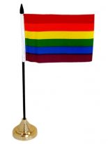 Tischfahne Regenbogen