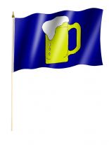 Stockfahne Bierkrug