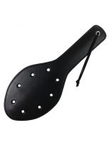 Paddel Peitsche oval schwarz mit Löcher