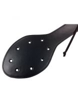 Paddel Peitsche oval schwarz mit Löcher