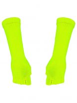 Fingerlose Stulpenhandschuhe gelb neon
