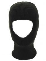 Sturmhaube 1 Loch oliv gestrickt