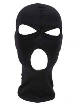 Sturmmaske dünn 3 Loch schwarz