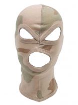 Sturmhaube dünn 3 Loch 3 Farben desert