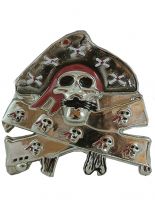 Gürtelschnalle Piraten Skull