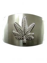 Gürtelschnalle Marijuana