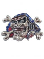 Gürtelschnalle Skull US Süden