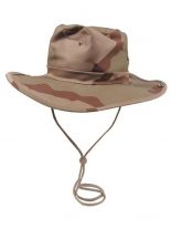 Buschhut mit Kinnband 3 Farben desert