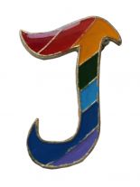 Anstecker Pin J Regenbogen