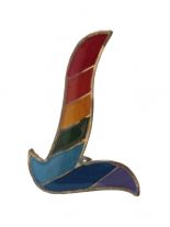 Anstecker Pin L Regenbogen