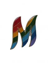 Anstecker Pin M Regenbogen