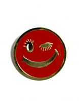 Anstecker Pin Roter Smiley