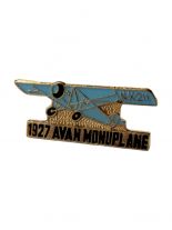 Anstecker Pin Flugzeug blau