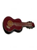 Anstecker Pin Gitarre rot