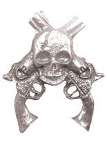 Anstecker Colt mit Totenkopf