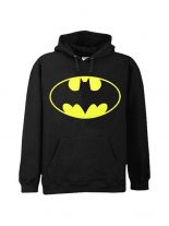 Hoodie Batman Logo gelb schwarz