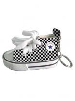 Schlüsselanhänger Schuh kariert