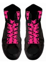 Schnürsenkel Eisernes Kreuz pink schmal