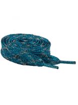 Schnürsenkel Glitzer blau silber Streifen