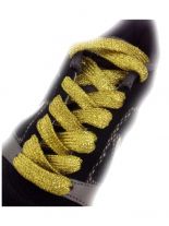 Schnürsenkel Glitzer gold