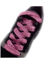 Schnürsenkel Glitzer rosa