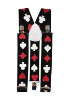 Hosenträger Spielkarten schwarz