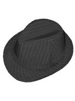 Clubstyle Trilby Hut grau Streifen