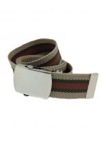 Gürtel beige braun gestreift