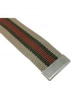 Gürtel beige braun gestreift