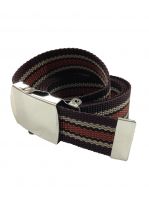 Gürtel braun beige gestreift