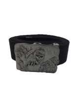 Stoffgürtel Skull Fear schwarz