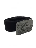 Stoffgürtel Skull Fear schwarz