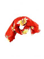 Tuch Blumenmuster rot