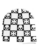 Winterset Eisernes Kreuz Totenkopf Schal Beanie Handschuhe