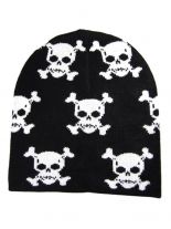 Winterset Totenköpfe Schal Beanie Handschuhe