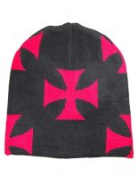 Winterset Eisernes Kreuz rot Schal Beanie Handschuhe