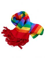 Winterset Regenbogen Schal Beanie Handschuhe