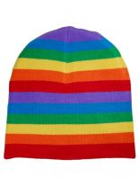 Winterset Regenbogen Schal Beanie Handschuhe