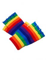 Winterset Regenbogen Schal Beanie Handschuhe