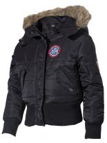 Militär Kinder Polarjacke schwarz