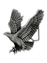 Gürtelschnalle landender Adler