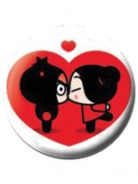 2 Button Pucca Herz