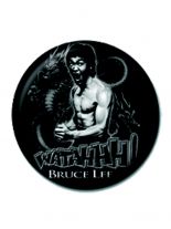 2 Button Bruce Lee schwarz weiß