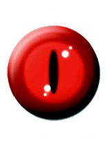 2 Button Katzenauge rot