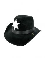 Kinder Cowboy Hut mit Sheriff Stern