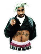 3 Aufkleber 2 Pac Life