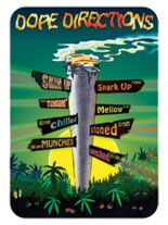 3 Aufkleber Dope Directions