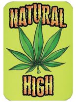 3 Aufkleber Natural high
