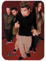 2 Aufkleber Deftones Band