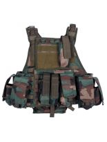 Tactical Weste woodland mit Modular System